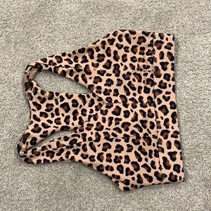 Fabletics Leopard Print Sports Bra